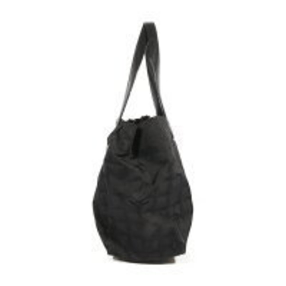 CHANEL Cocomark Travel Tote Bag Black Nylon Leather - Picture 3 of 8